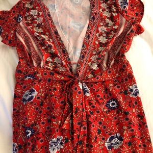 Red Boho Dress